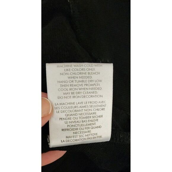 Ron BASS Hoodie Pullover Sweatshirt Patches Mens Size L Black - Picture 10 of 10